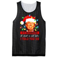 ItS Beginning To Look A Lot Like I Told You So Trump Xmas Mesh Reversible Basketball Jersey Tank