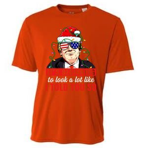 It's Beginning To Look A Lot Like I Told You So Xmas Trump Cool Gift Cooling Performance Crew T-Shirt