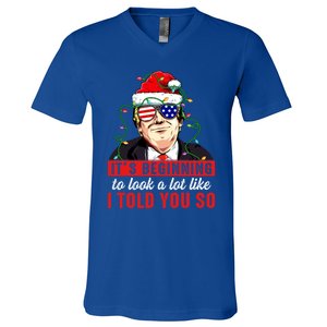 It's Beginning To Look A Lot Like I Told You So Xmas Trump Cool Gift V-Neck T-Shirt