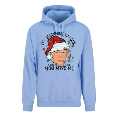 Its Beginning To Look A Lot Like You Miss Me Trump Unisex Surf Hoodie