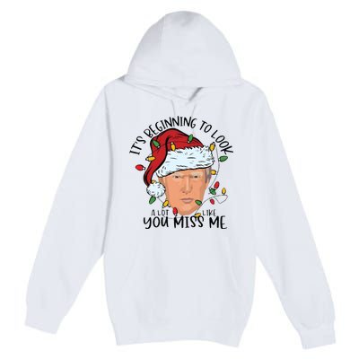 Its Beginning To Look A Lot Like You Miss Me Trump Premium Pullover Hoodie