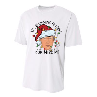 Its Beginning To Look A Lot Like You Miss Me Trump Performance Sprint T-Shirt