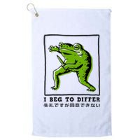 I Beg To Differ Frog Japanese Platinum Collection Golf Towel