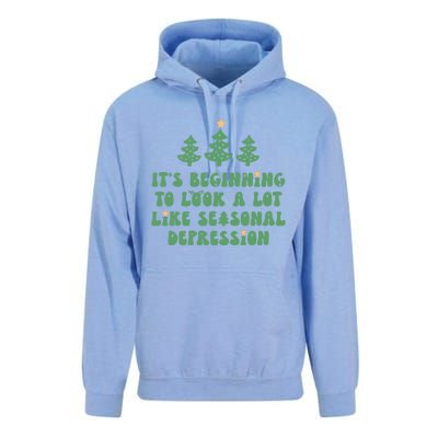 It's Beginning To Look A Lot Like Seasonal Depression Xmas Unisex Surf Hoodie