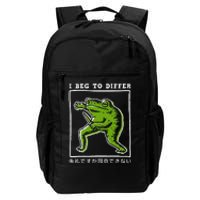 I Beg To Differ Frog Japanese Daily Commute Backpack