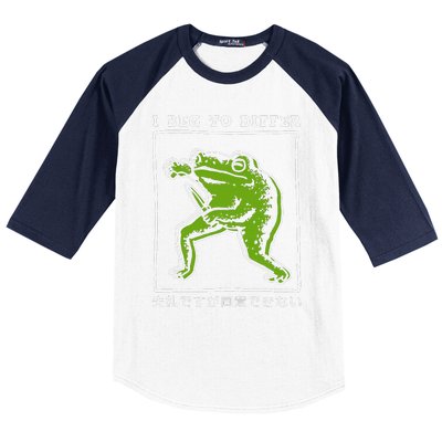 I Beg To Differ Frog Japanese Baseball Sleeve Shirt