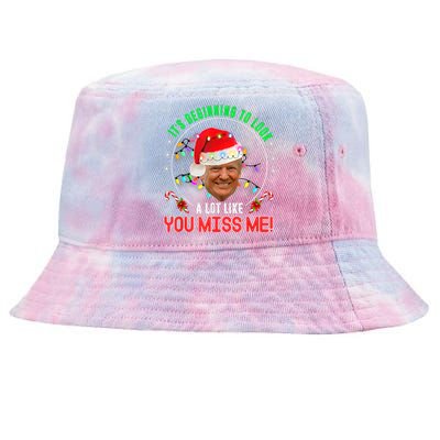 ItS Beginning To Look A Lot Like You Miss Me Trump Xmas Fun Tie-Dyed Bucket Hat