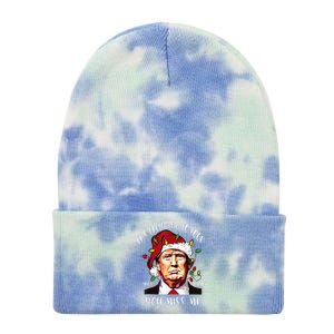 ItS Beginning To Look A Lot Like You Miss Me Xmas Trump Tie Dye 12in Knit Beanie