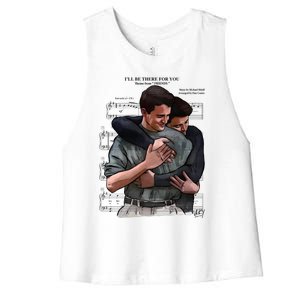 ILl Be There For You Chandler Bing Rip Rest In Peace Women's Racerback Cropped Tank