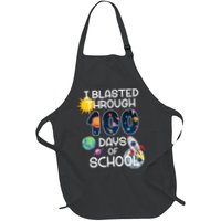 I Blasted Through 100 Days Of School Galaxy Apron