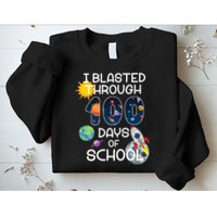 I Blasted Through 100 Days Of School Galaxy Sweatshirt
