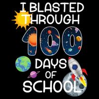 I Blasted Through 100 Days Of School Galaxy City Backpack