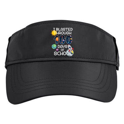 I Blasted Through 100 Days Of School Galaxy Adult Drive Performance Visor
