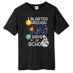 I Blasted Through 100 Days Of School Galaxy Tall Fusion ChromaSoft Performance T-Shirt