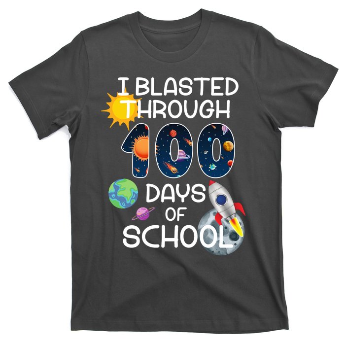 I Blasted Through 100 Days Of School Galaxy T-Shirt