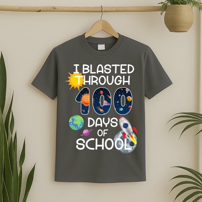 I Blasted Through 100 Days Of School Galaxy T-Shirt