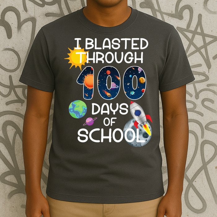 I Blasted Through 100 Days Of School Galaxy T-Shirt