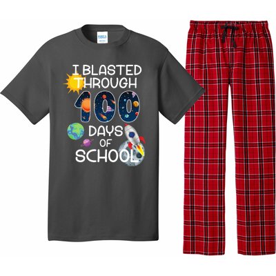 I Blasted Through 100 Days Of School Galaxy Pajama Set