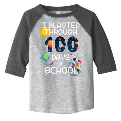 I Blasted Through 100 Days Of School Galaxy Toddler Fine Jersey T-Shirt