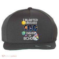 I Blasted Through 100 Days Of School Galaxy Wool Snapback Cap