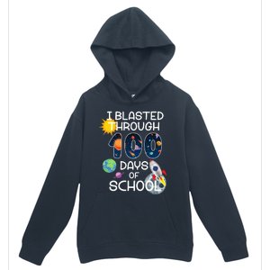 I Blasted Through 100 Days Of School Galaxy Urban Pullover Hoodie