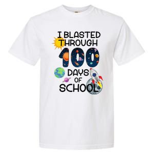 I Blasted Through 100 Days Of School Galaxy Garment-Dyed Heavyweight T-Shirt