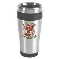 It's Beginning To Look A Latte Like Christmas Caffeine Lover 16oz Travel Tumbler