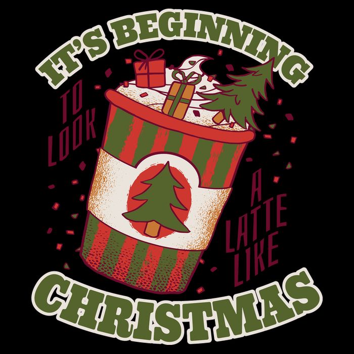 It's Beginning To Look A Latte Like Christmas Caffeine Lover 16oz Travel Tumbler