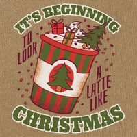 It's Beginning To Look A Latte Like Christmas Caffeine Lover Cotton Canvas Backpack