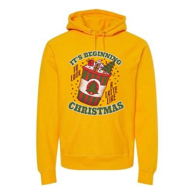 It's Beginning To Look A Latte Like Christmas Caffeine Lover Premium Hoodie