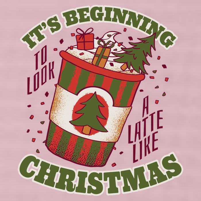 It's Beginning To Look A Latte Like Christmas Caffeine Lover 25L Jumbo Tote