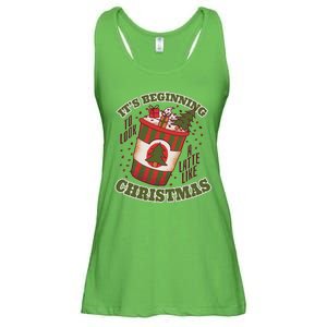 It's Beginning To Look A Latte Like Christmas Caffeine Lover Ladies Essential Flowy Tank