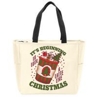 It's Beginning To Look A Latte Like Christmas Caffeine Lover Zip Tote Bag