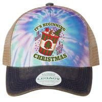 It's Beginning To Look A Latte Like Christmas Caffeine Lover Legacy Tie Dye Trucker Hat