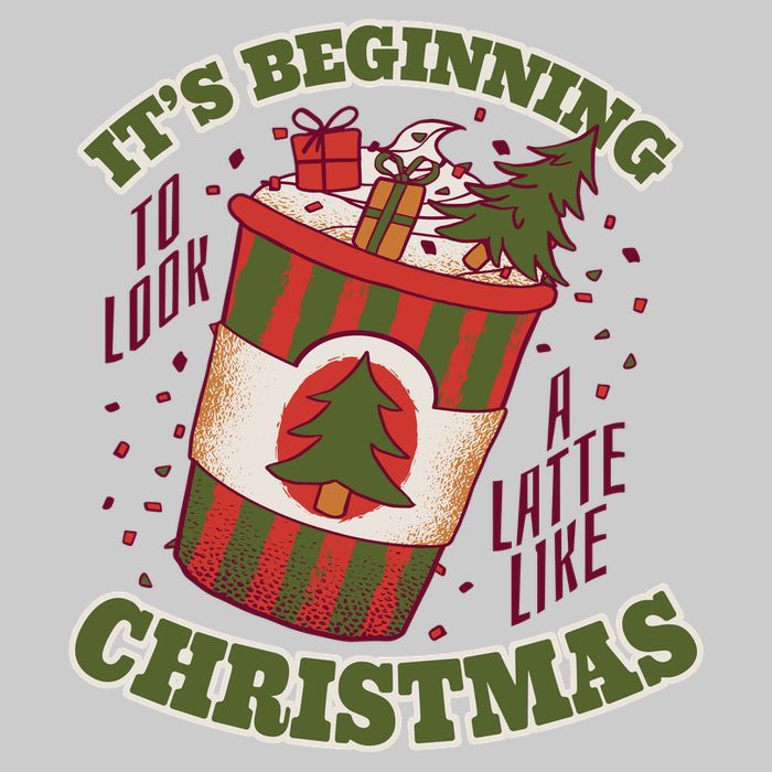 It's Beginning To Look A Latte Like Christmas Caffeine Lover Tie-Dye T-Shirt