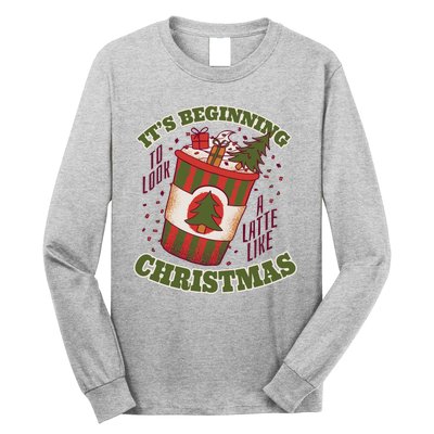 It's Beginning To Look A Latte Like Christmas Caffeine Lover Long Sleeve Shirt