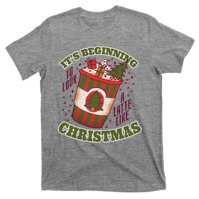 It's Beginning To Look A Latte Like Christmas Caffeine Lover T-Shirt