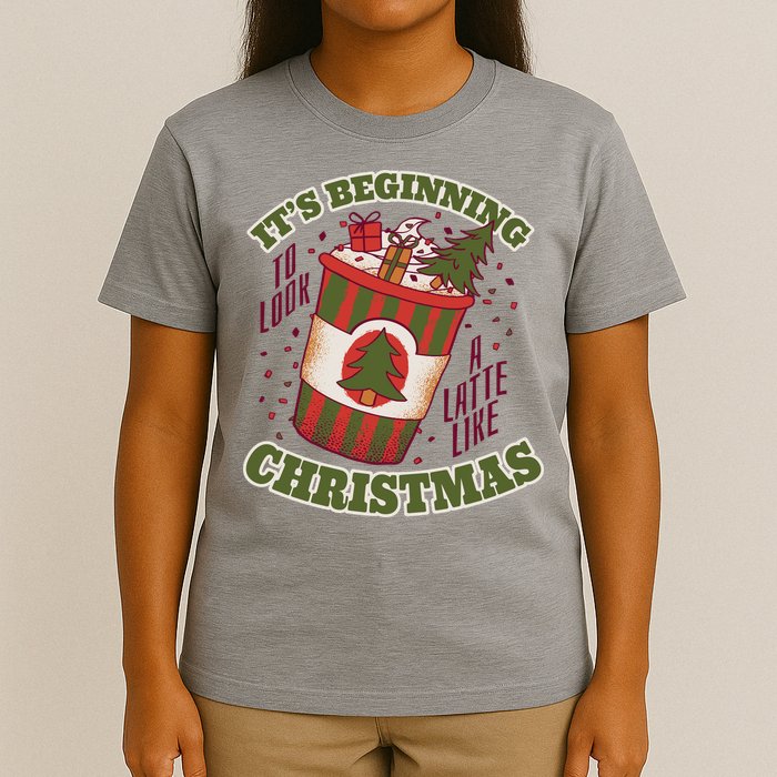 It's Beginning To Look A Latte Like Christmas Caffeine Lover T-Shirt