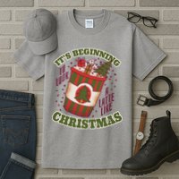It's Beginning To Look A Latte Like Christmas Caffeine Lover Tall T-Shirt