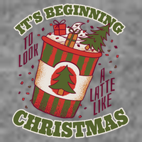 It's Beginning To Look A Latte Like Christmas Caffeine Lover 7-Panel Snapback Hat