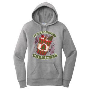 It's Beginning To Look A Latte Like Christmas Caffeine Lover Women's Pullover Hoodie