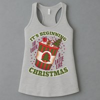 It's Beginning To Look A Latte Like Christmas Caffeine Lover Womens Tank Top