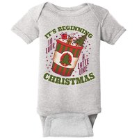 It's Beginning To Look A Latte Like Christmas Caffeine Lover Baby Bodysuit