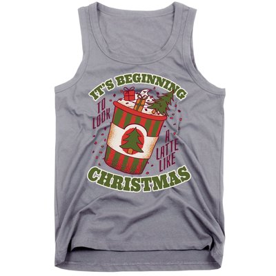 It's Beginning To Look A Latte Like Christmas Caffeine Lover Tank Top