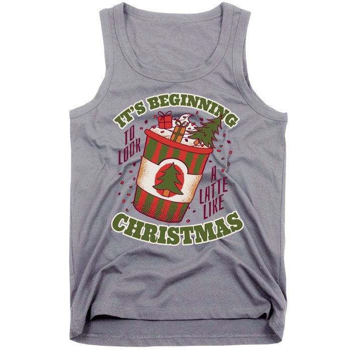 It's Beginning To Look A Latte Like Christmas Caffeine Lover Tank Top