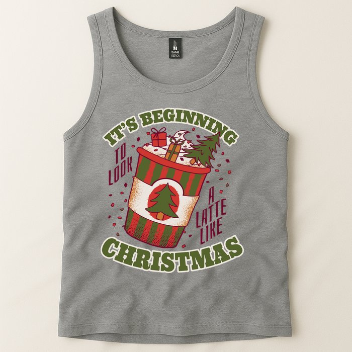 It's Beginning To Look A Latte Like Christmas Caffeine Lover Tank Top