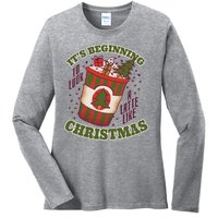 It's Beginning To Look A Latte Like Christmas Caffeine Lover Ladies Long Sleeve Shirt