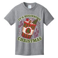 It's Beginning To Look A Latte Like Christmas Caffeine Lover Kids T-Shirt