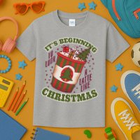 It's Beginning To Look A Latte Like Christmas Caffeine Lover Kids T-Shirt