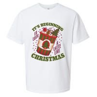 It's Beginning To Look A Latte Like Christmas Caffeine Lover Sueded Cloud Jersey T-Shirt